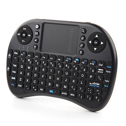 iPazzPort KP-810-21 2.4GHz Mini Wireless Mouse + Keyboard + Touchpad Black - Click Image to Close